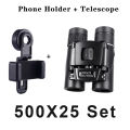 500X25 Portable Hd Zoom 5000M/50000M Binoculars Telescope Powerful Folding Long-Distance Vision Hunting Outdoor Camping Sports. 