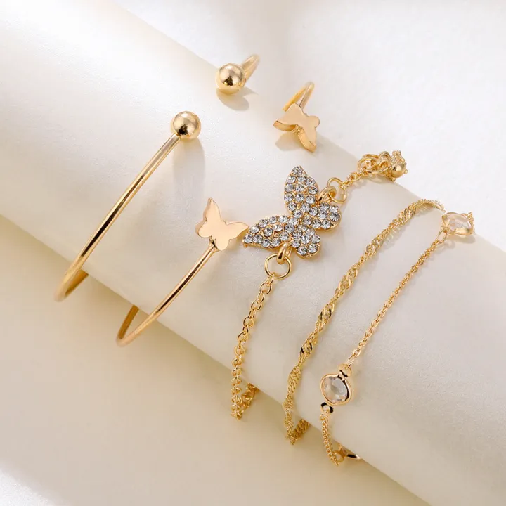 5pcs%20Butterfly%20Bracelet%20Set%20For%20Women%20-%20Bracelet%20-%20Image%202