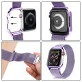 Milanese Loop Magnetic Stainless Steel Watch Band With Frame for Apple Watch Series 5 & 4 44mm. 