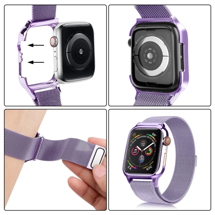 Milanese%20Loop%20Magnetic%20Stainless%20Steel%20Watch%20Band%20With%20Frame%20for%20Apple%20Watch%20Series%205%20&%204%2044mm%20-%20Image%205
