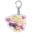 Anime Keychain JoJo Bizarre Adventure Man Key Chain for Women Accessories Cute Bag Pendant Key Ring Acrylic Cartoon Friends Gift.