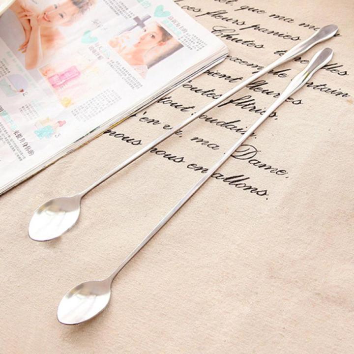 Stainless steel creative long handle spoon or pickles spoon, coffee or dessert spoon teaspoons cooking tool 1 pcs / 32CM (12.5Inch) - Chopsticks