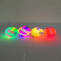 STALL WHISTLE LUMINOUS VOLLEYBALL 6.5CM7.5CM STRAP STRING GLITTER BOUNCY BALL COLOR LUMINOUS MASSAGE BALL.