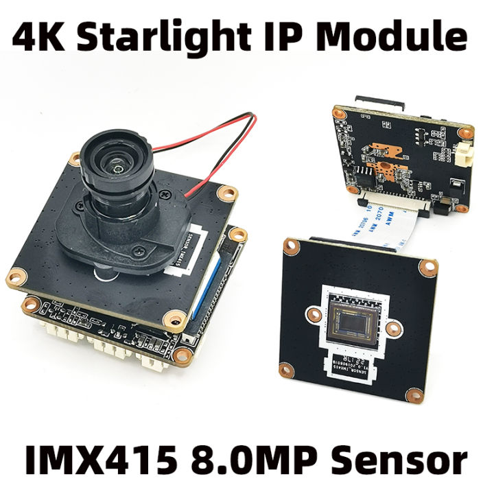 CCTV Starlight 4K IP Digital Camera Board Module 8.0Megapixel SSC338 Sony IMX415 Webcam Illumination RTSP RTMP Photo Snapshot