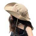 Quick-Dry Sun Hat  Mens Outdoor Breathable Safari Hat Wide Brim Lightweight Bucket Cap for Hiking Fishing Travel Beach Gardening. 
