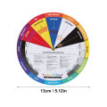 （NEW）13cm Diameter Tattoo Color Wheel Chart Prevent Discoloration Tattoo Pigment Mixing Guide. 