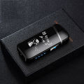 Factory direct rechargeable lighter LCD touch switch double arc power display advertising wholesale lighter. 