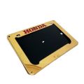 Metal number plate frame for honda motorcycle or bike licence plate frame  -Golden. 