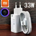 Xiaomi 33W Fast Charger Full Kit Type C Cable For Mi 10 9 10T Lite Poco X3 Nfc Redmi K40 Note 9 10 Pro - Fast Charger.