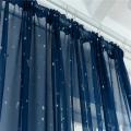 Star Print Tulle Curtains Window Drapes Sheer Purdah for Home Living Room.