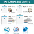 Vacuum Storage Bags with Hand & Electric Pump – Space Saver for Clothes & Bedding. 