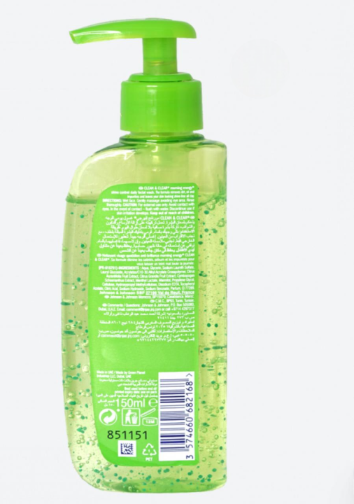 Clean%20&%20Clear%20Morning%20Energy%20Shine%20Control%20Daily%20Face%20Wash%20with%20Lemongrass%20&%20Fruit%20Extracts,%20Oil-Free,%20150ml%20-%20Image%202