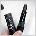 European and American style brown dark dark lipstick vampire aunt red dark purple chocolate brown matte lipstick long-lasting. 