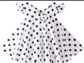 Cotton baby girl fashionable dress Eid collection for 0-7 years baby.