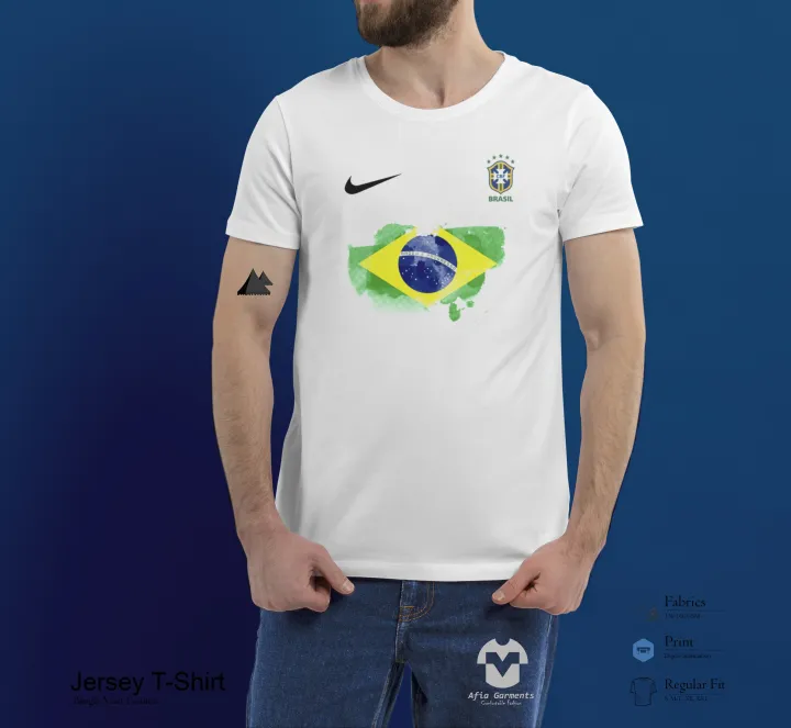 TShirt%20Sleeve%20Comfortable%20Jersey%20Fabrics%20Tshirt%20With%20Brazilian%20Flag%20&%20Football%20Logo%20-%20Image%202