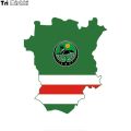 【Mary DAI Store】Tri Mishki 15*13cm Chechen Republic Ichkeria map car sticker Decals Motorcycle Accessories Stickers.