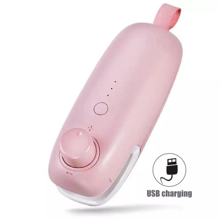 USB Charging Vacuum Sealing Machine Portable Hand Pressure Mini Heating Plastic Packaging Food Sealing Device For Home Kitchen