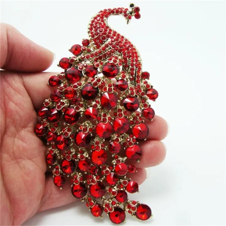 Rhinestones%20Peacock%20Brooches%20for%20Women%7C%7C's%20Luxury%20Clothing%20Accessories%20Elegant%20Banquet%20Wedding%20Jewelry%20Female%20Pin%20-%20Image%204