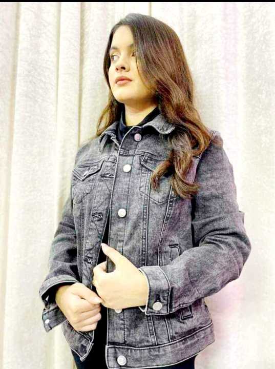 New Design ladies Winter Short denim jacket