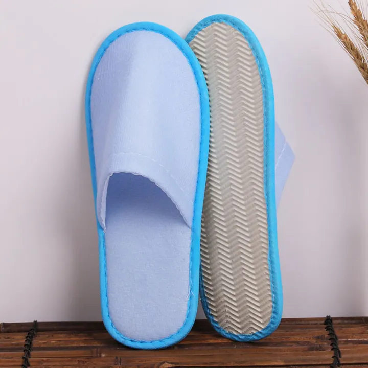 Pair One Time Use Hotel Slippers High Quality Closed Toe Non