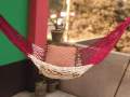 Cradles Hand Made Dolna Adult Rope bed Hanging Dolna Use For All People Large Swing Rope bed Dolna Red and Whitecolor 117 / 255.
