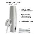 Cocktail Shaker Set: Professional Boston Shaker, Cocktail Strainer and Jigger Set. 4 Piece Premium Stainless Steel Bar Supplies for Awesome Cocktail Mixing Experience.