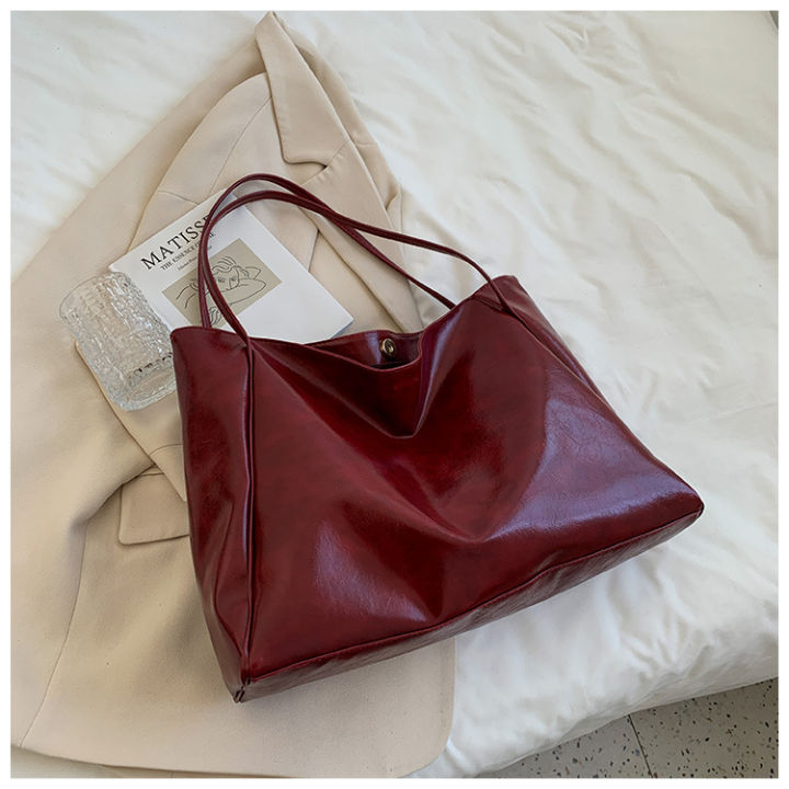Tote%20Bag%20Women's%20Bag%202021%20New%20Autumn%20and%20Winter%20Japan%20and%20South%20Korea%20Large%20Capacity%20Soft%20Leather%20Shoulder%20Bag%20Retro%20Casual%20Hand-Held%20Bucket%20Bag%20-%20Image%206