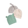 3PC/SET 0-6M Newborn Baby Hat Cotton Bonnet Baby Beanie For Girls Spring Soft Infant Cap Boy Toddler Accessories Gift.