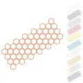 LI Honeycomb Graphics Car Side Body Sticker Hexagon Geometric Pattern Decals Self-Adhesive DIY Exterior Auto Decoration. 