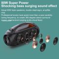XDOBO Vibe Plus Portable Wireless Speaker with BT5.0 Technology IPX5 Waterproof 80W Speakers-black. 