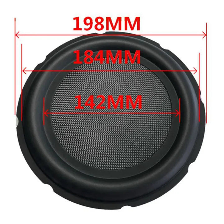 LKPCIGCXM%202X%208%20Inch%20Bass%20Speaker%20Passive%20Radiator%20Auxiliary%20Rubber%20Vibration%20Plate%20Subwoofer%20Replacement%20-%20Image%202
