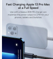 Baseus PD20W USB C Fast Charging Cable for iPhone 14 13 12 11 Pro Max USB C Data Sync iPhone Cable.