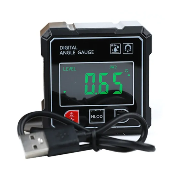 Woodworking Tools Dual Laser 4-Sided Magnetic Inclinometer Digital ...