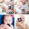 Black and White Soft Flash Cards, 26 Patterns Babies Visual Puzzle Early \tEducational Toys, Washable Fabric Baby Toys. 
