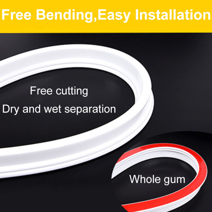 OIMG%2060-200Cm%20Flexible%20Water%20Stopper%20Water%20Retaining%20Strip%20Barrier%20Non-Slip%20Dry%20And%20Wet%20Separation%20Bathroom%20Shower%20Kitchen%20Water%20Stopper%20-%20Image%205