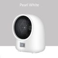 Mini Electric Air Heater Powerful Warm Blower Fast Heater Fan Desktop Electric Heater for Home Student, White EU Plug. 