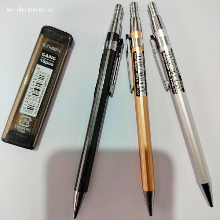 Mechanical%20Pencil%20Metal%20body%200.7%20with%2018%20piece%20Leads%20box%20-%20Image%205