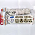 8 Socket Multi-Plug With Volt Meter- 5M wire. 
