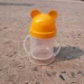 Mum Pot for Baby, Transparent Measuring Mum Pot, Baby Drinking Water Pot, Baby Water Bottle, Kids Water Bottle - 200ml. 