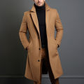 Autumn Winter Men's Trench Coats Luxury Male Mid-Long Warm Wool Jackets Casual Mens Business Comfortable Overcoat Clothing.
