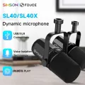 FDUCE SL40X/SL40 USB/XLR Dynamic Microphone With Built-in Headset Output Sound Insulation,For Podcasts,Games, Live Broadcast. 