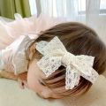 White Lace Bow Baby Headbands for Girl Cute Bowknot Hair Band Elastic Infant Turban Newborn Headwear Baby Hair Accessories 머리띠. 