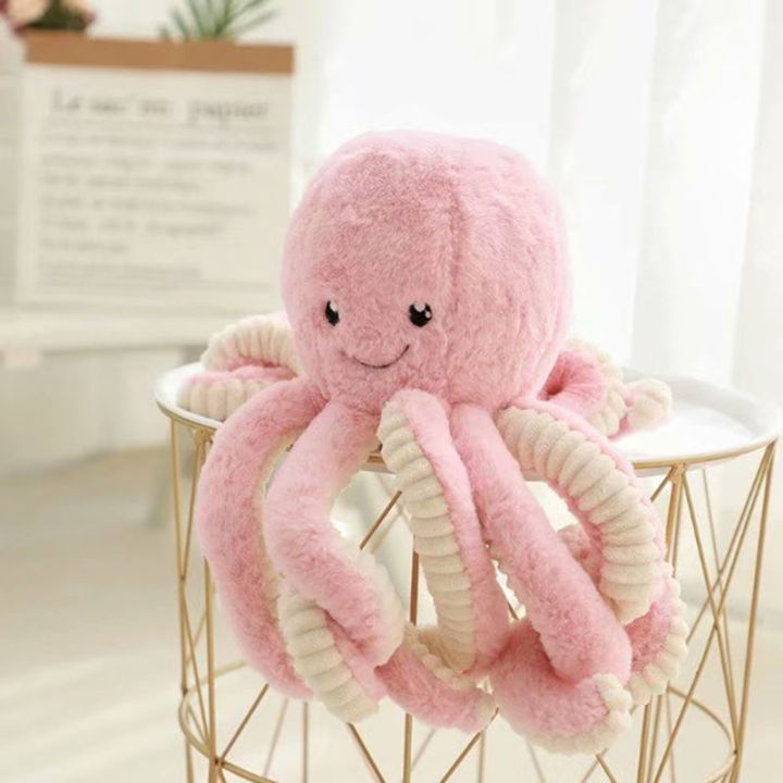 Toys smiley octopus cross-border plush octopus dolls kids dolls rag dolls gift labeling wholesale