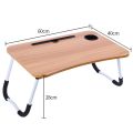 Portable Folding Laptop Table Desk, Wooden Foldable Laptop Stand (Darun) - Laptop Table - Laptop Table. 