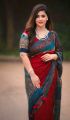 Exclusive Designer Batik Print  Silk Saree With Blouse. Stylesh & fashionable best dress for women . rana bai. 