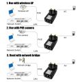 100Mbps Passive UK Plug CCTV IP Camera Power Supply Adapter. POE Injector POE Switch Adaptors Over Ethernet.