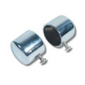 2 Pis Nickel Polished Curtain Pipe Cap For 1 Inch Pipe. 