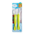 2Pcs Silicone Feeding Spoon For Baby (Color as per Stock). 