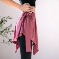 Women Tennis Self-Tie Athletic Yoga Skirt Long Strap Hip Covering Bottoms Ballet Sports Wrap Short Skirts Cover Up Shawl. 