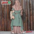 Irani Queen Style Abaya Burka, Pane Contrast Color.